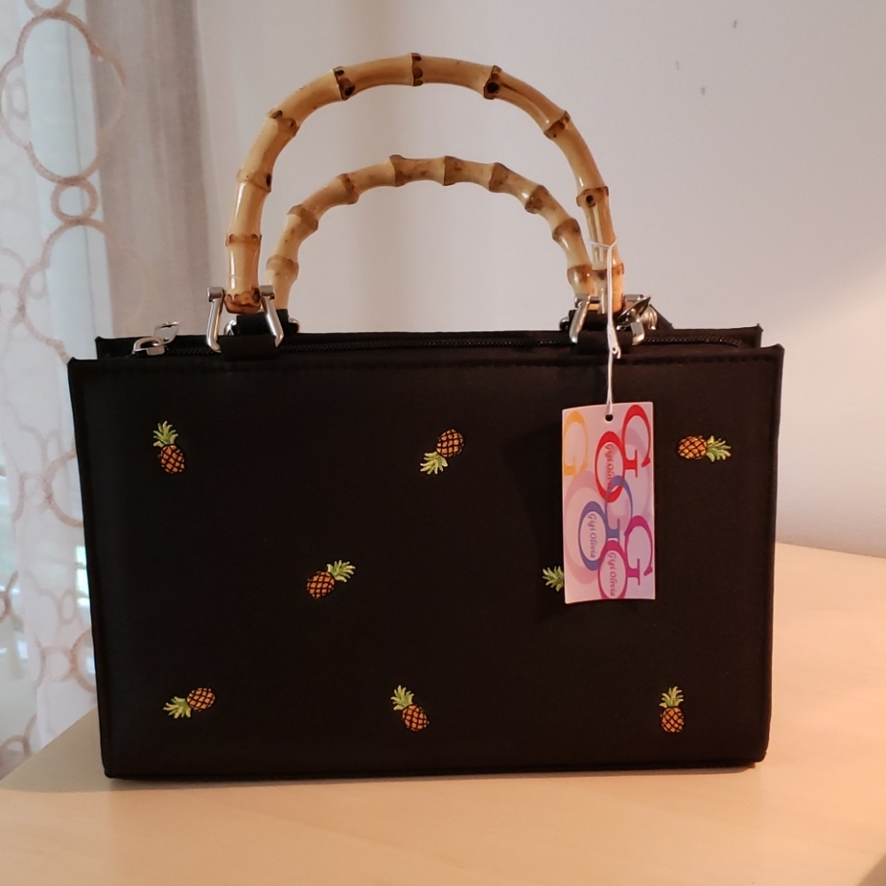 Gigi Olivia Handbag with Pineapple Design